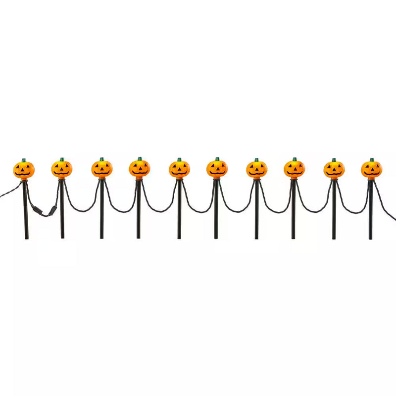 LED Pumpkin Pathway Markers Halloween Decoration Indoor Outdoor Lighting
