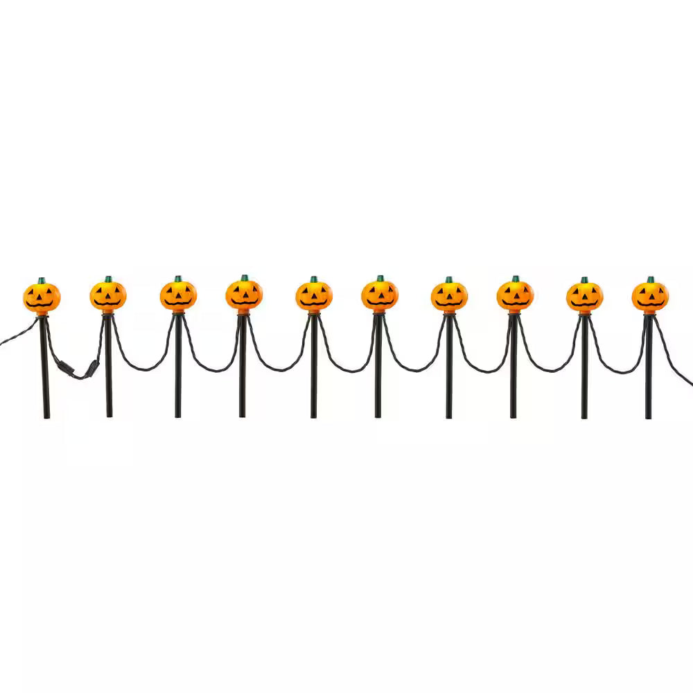 LED Pumpkin Pathway Markers Halloween Decoration Indoor Outdoor Lighting
