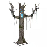 Gruesome Grounds Color Changing LED Murderous Maple Halloween Decoration 9 Feet