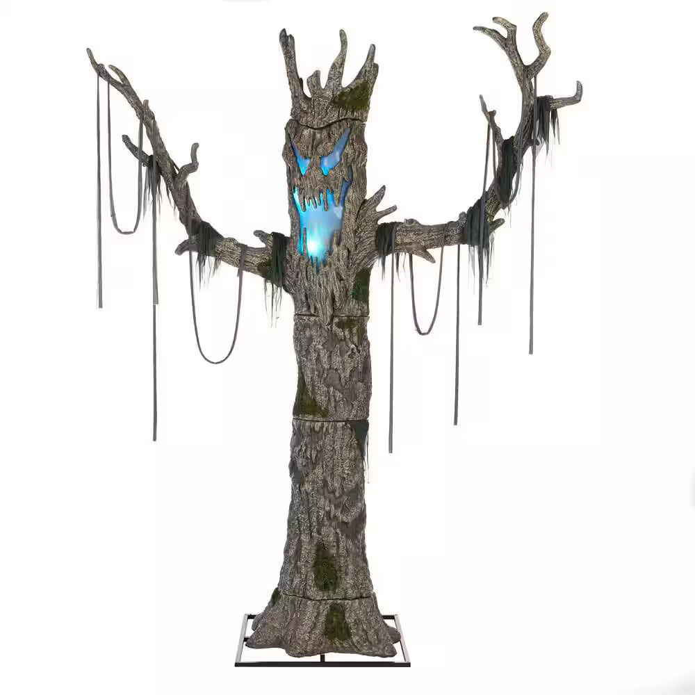 Gruesome Grounds Color Changing LED Murderous Maple Halloween Decoration 9 Feet