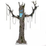 Gruesome Grounds Color Changing LED Murderous Maple Halloween Decoration 9 Feet