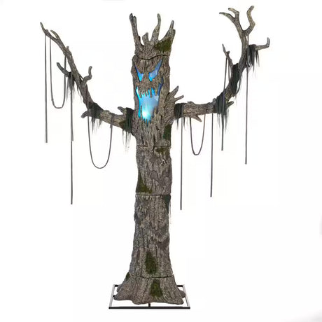 Gruesome Grounds Color Changing LED Murderous Maple Halloween Decoration 9 Feet