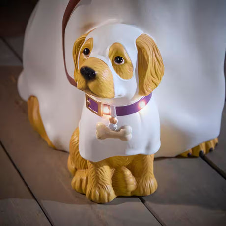 Battery Operated Halloween Classics LED Golden Retriever Ghosts Porch Greeter