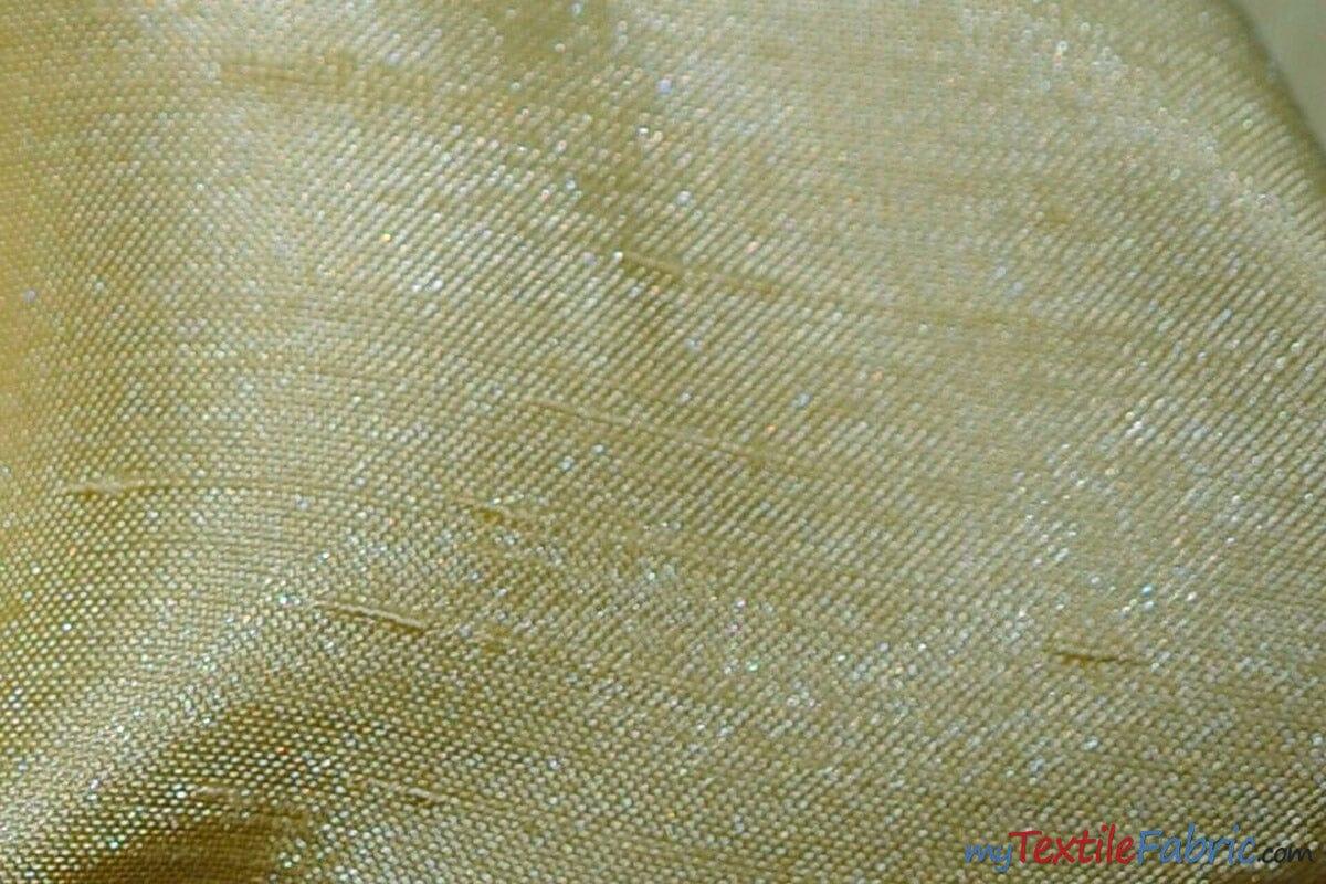 Shantung Satin Polyester Fabric - Reversible Satin Dupioni Silk, Multiple Colors, 58/60" Width (Yards, Bolts, Sample Swatches)