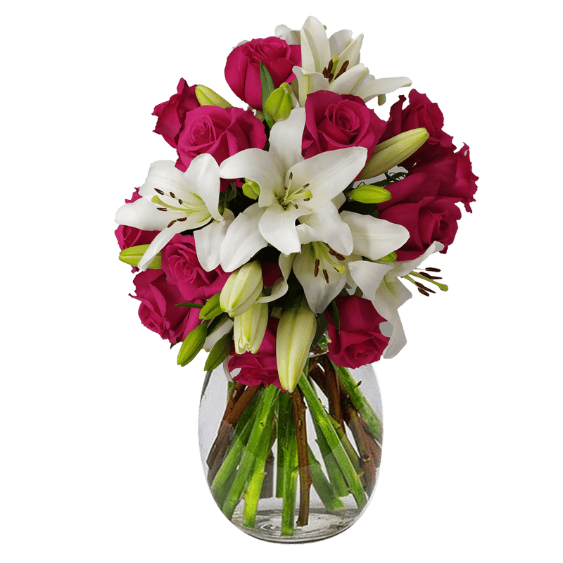 Beautiful Rose & Lily Fresh Flower Bouquet for Gifts & Events