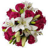 Beautiful Rose & Lily Fresh Flower Bouquet for Gifts & Events