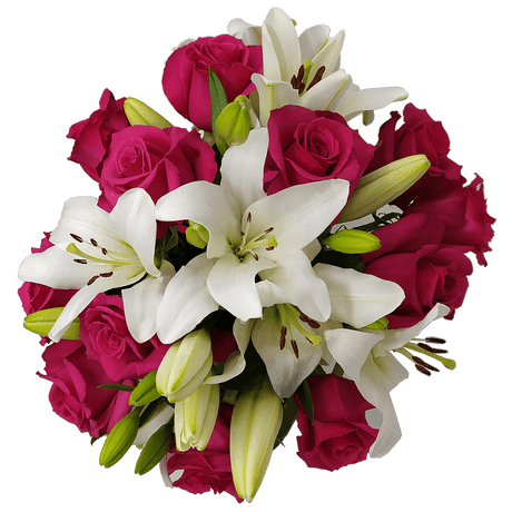 Beautiful Rose & Lily Fresh Flower Bouquet for Gifts & Events