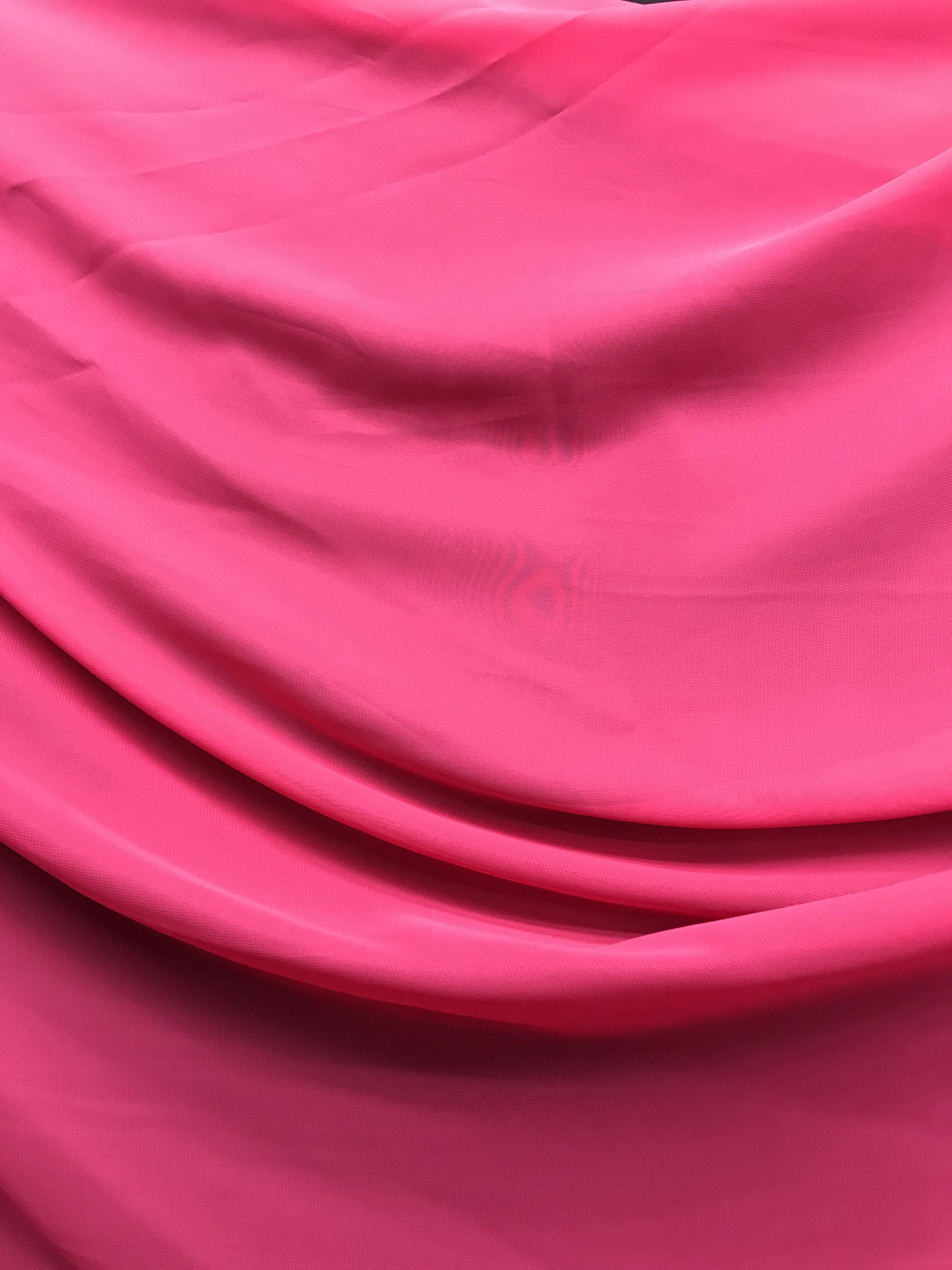 Hot Pink Chiffon Fabric - Hot Pink, Sheer, 59"-60" Width (1 Yard)