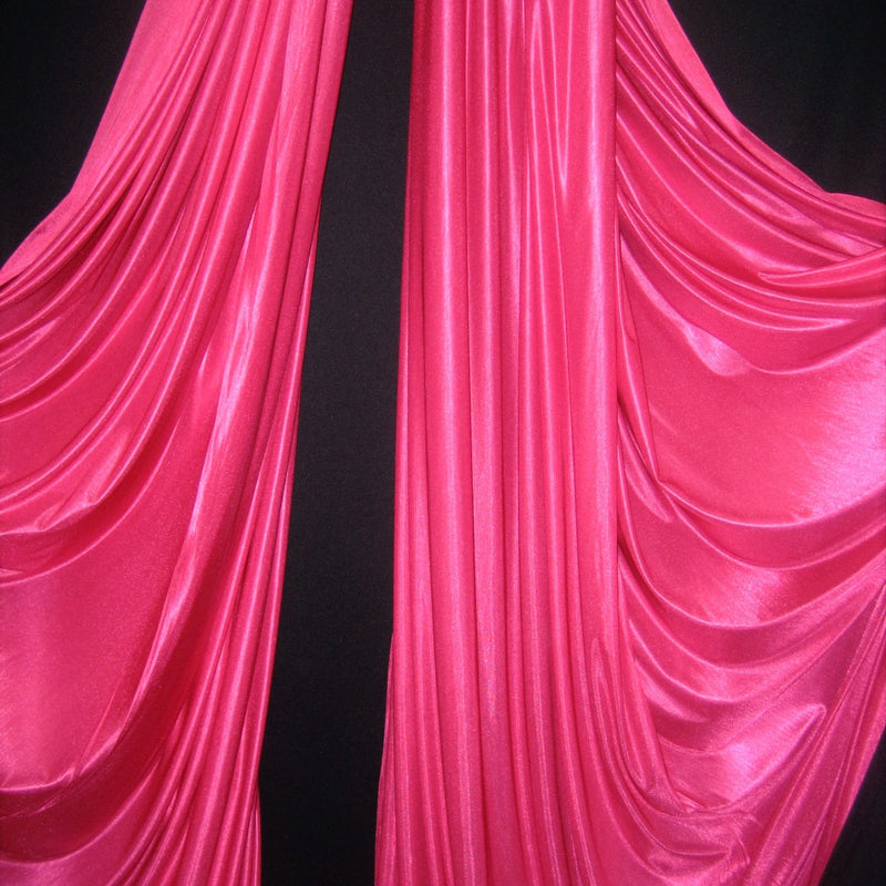 1 Yard Low Stretch Hot Pink Denier Tricot Polyester Fabric For Aerial Silks Hammocks Backdrops Crafts 108/120 Inch Wide