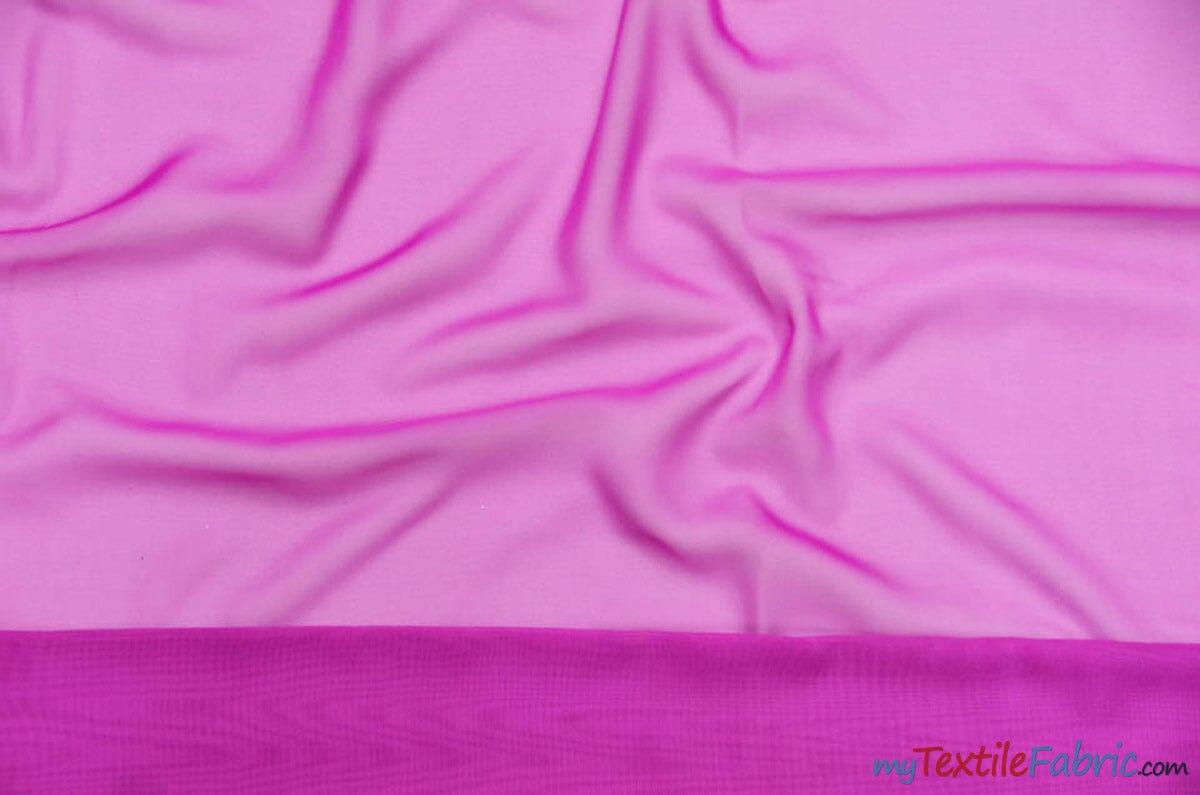 Polyester Chiffon Fabric - Super Soft, Flowy, Sheer, 58/60" Width, 100% Polyester (By The Continuous Yards & Bolts)