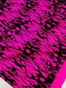 Hot Rod Flame Nylon Spandex Fabric - Holographic Flame Print, 58" Width (1 Yard)
