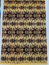 Hot Rod Flame Nylon Spandex Fabric - Holographic Flame Print, 58" Width (1 Yard)
