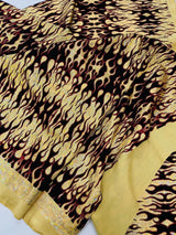 Hot Rod Flame Nylon Spandex Fabric - Holographic Flame Print, 58" Width (1 Yard)