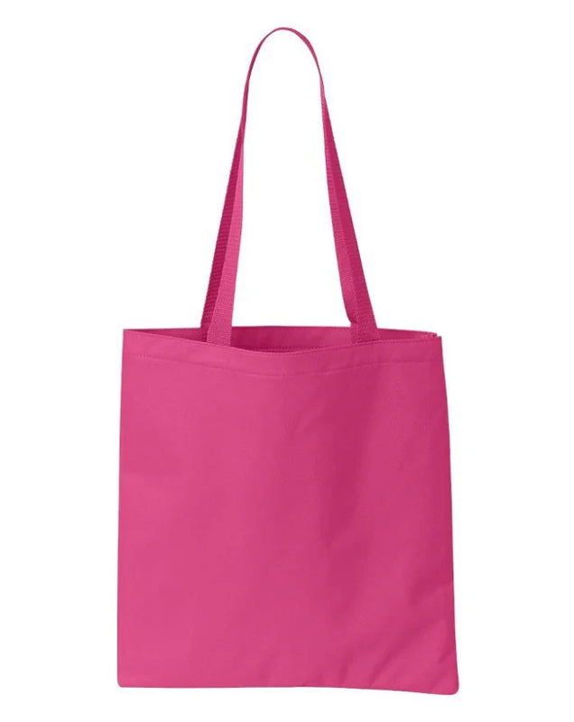 Small Tote Bag Polyester Pvc Fabric - Hot Pink, 14 3/4" W X 13 3/4" H (1 Unit)