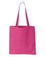 Big Tote Bag Polyester PVC Fabric - Hot Pink, 18"W X 16"H X 4 1/2"D (1 Bag)