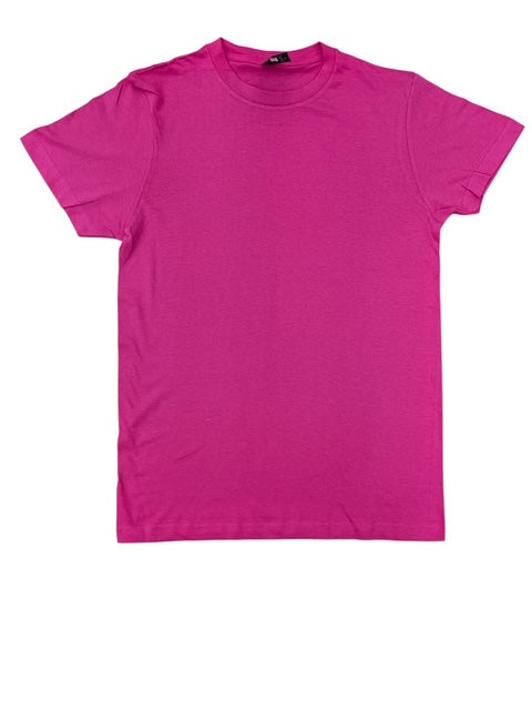 Lucky Friends 1001 100% Cotton Fabric - Hot Pink, Tubular, 4.2 Oz, Round Neck (1 Piece)