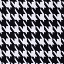 Houndstooth Nylon Spandex Fabric - Black And White Houndstooth Print, 58/60" Width, 200 GSM (1 Yard)