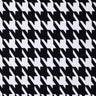 Houndstooth Nylon Spandex Fabric - Black And White Houndstooth Print, 58/60" Width, 200 GSM (1 Yard)