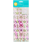 Wilton Clear Iridescent Spring Easter Bunny Treat Bags and Ties, 10-Count