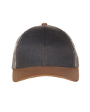 Structured Tri-Color Mesh Back Trucker Hats