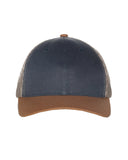 Structured Tri-Color Mesh Back Trucker Hats