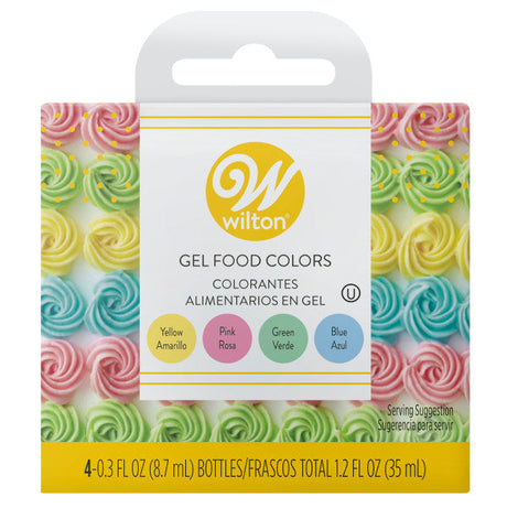 Wilton Pastel Gel Food Color Set, 4-Count