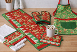 Quilting Cotton Gingerbread Ninja on Red Timeless Treasures