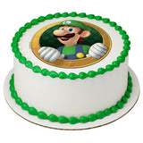 Super Mario Luigi Okie Dokie! Edible Cake Image PhotoCake
