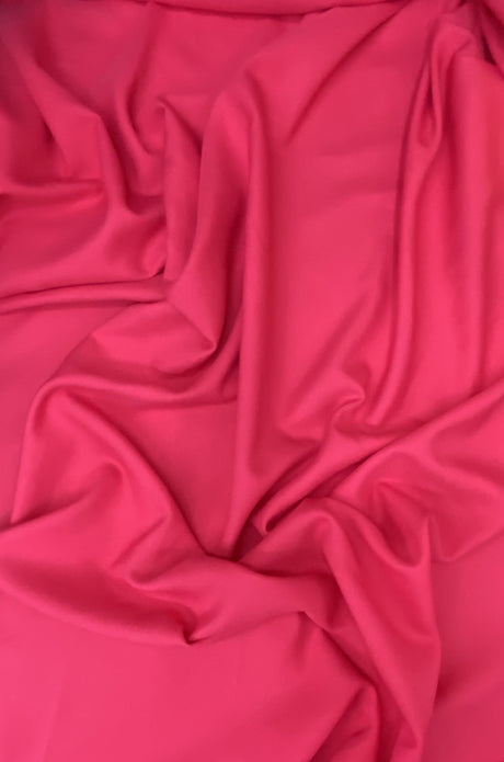 Gabardine Polyester Fabric - Hot Pink, 59/60" Width (1 Yard)