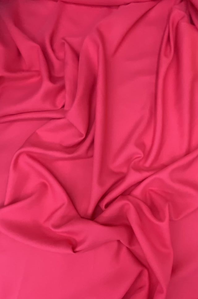 Gabardine Polyester Fabric - Hot Pink, 59/60" Width (1 Yard)