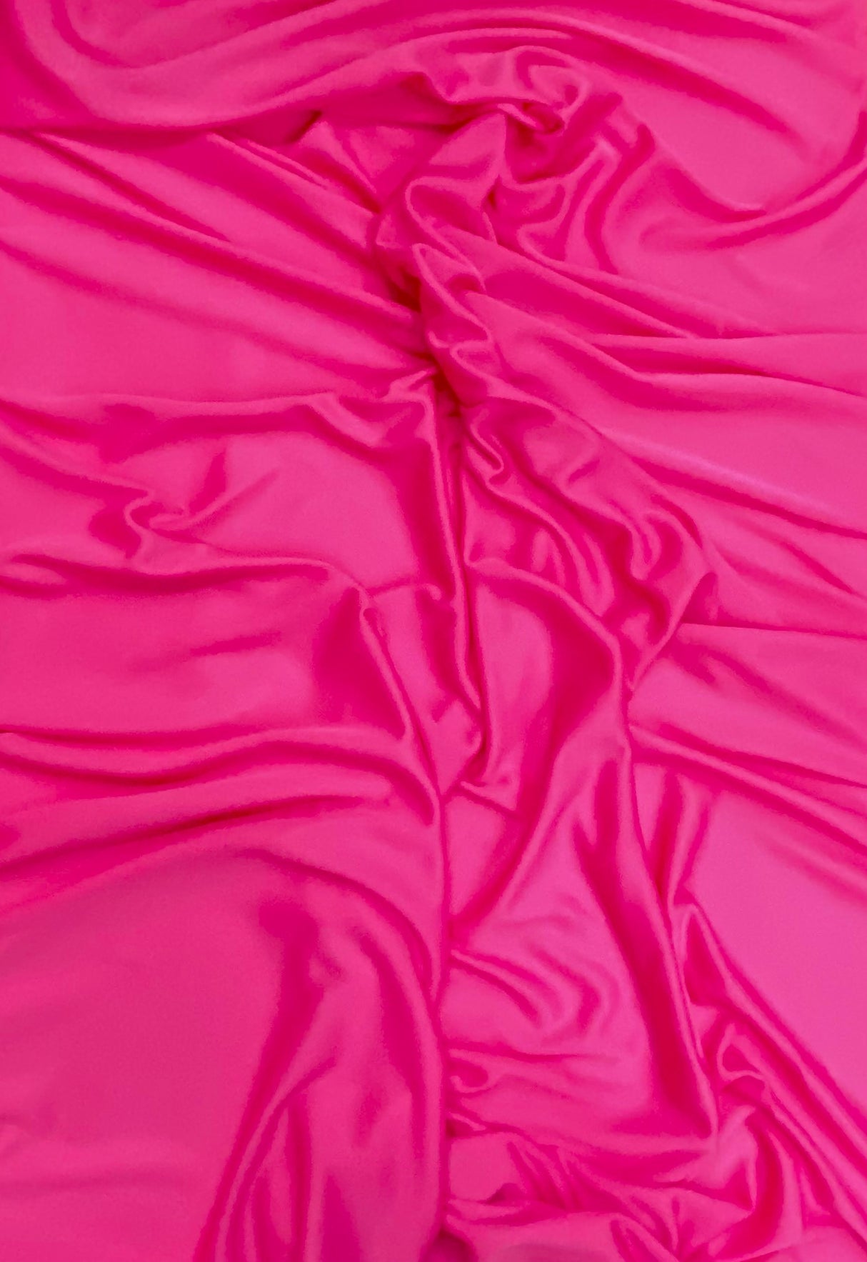 Stretch Lining Polyester Fabric - Hot Pink, Matte Soft, 60" Width (1 Yard)