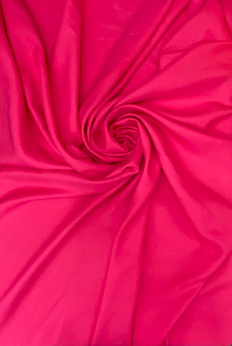 Gabardine Polyester Fabric - Hot Pink, 59/60" Width (1 Yard)