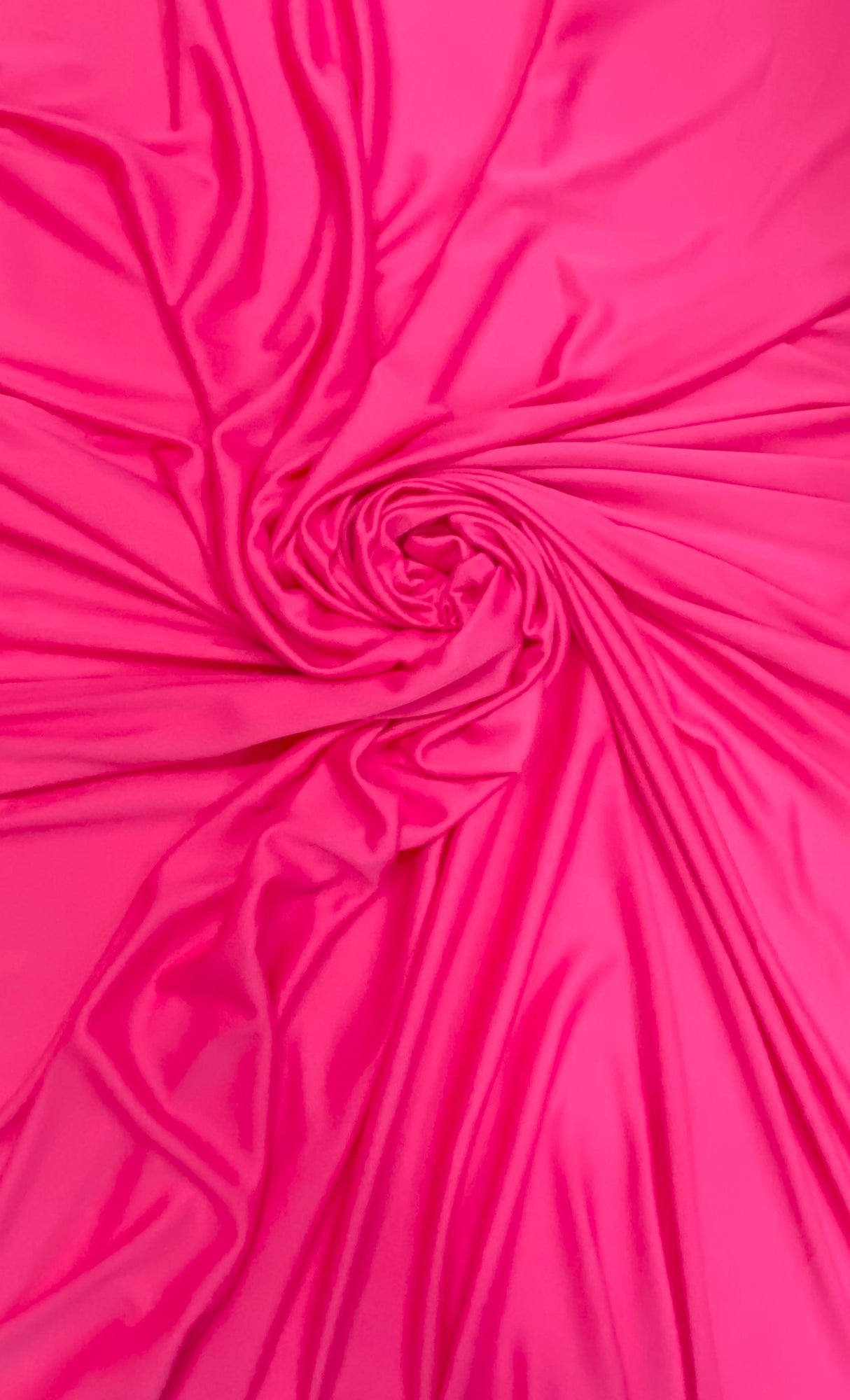 Stretch Lining Polyester Fabric - Hot Pink, Matte Soft, 60" Width (1 Yard)