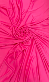 Stretch Lining Polyester Fabric - Hot Pink, Matte Soft, 60" Width (1 Yard)