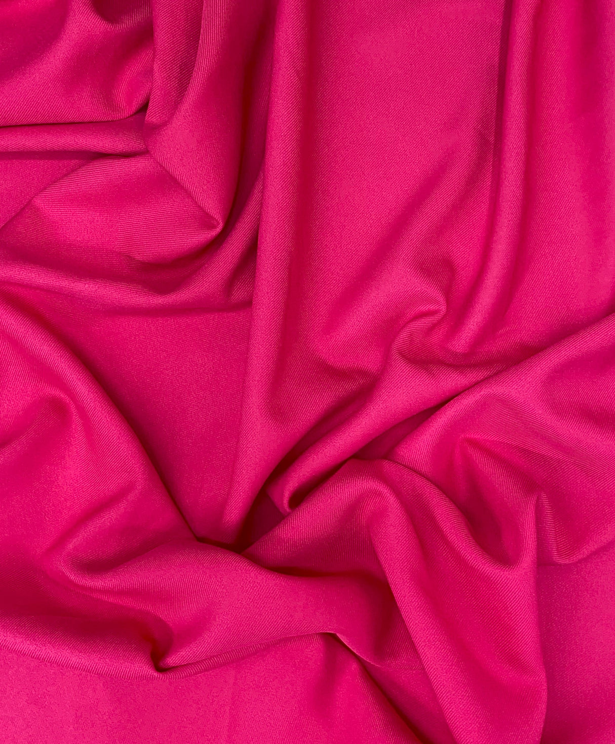 Gabardine Polyester Fabric - Hot Pink, 59/60" Width (1 Yard)