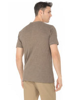 Lucky Blessed Life 3142P Polyester Cotton Fabric - Heather Brown, Sublimation T-Shirt, 4.2 Oz, Side Seam, Ribbed Neck (1 Piece)