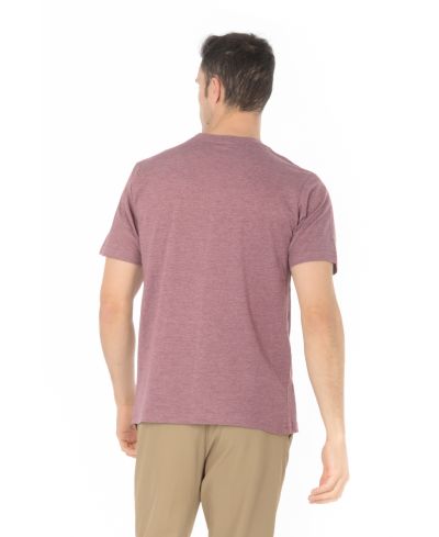 Lucky Blessed Life 3142P Polyester Cotton Sublimation T-Shirt - Heather Burgundy, Lightweight, 4.2 Oz (1 Piece)