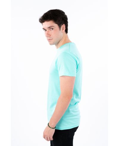 Lucky Blessed Life 3142P Polyester Cotton Fabric - Heather Mint, Sublimation T-Shirt (1 Piece)