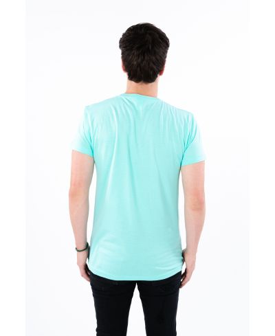 Lucky Blessed Life 3142P Polyester Cotton Fabric - Heather Mint, Sublimation T-Shirt (1 Piece)