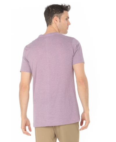 Lucky Blessed Life 3142P Polyester Cotton Fabric - Heather Purple, Sublimation T-Shirt (1 Piece)