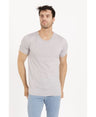 Lucky Blessed Life 3142P Polyester Cotton Sublimation T-Shirt - Heather Smoke, Light Weight, 4.2 Oz (1 Piece)