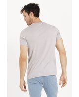 Lucky Blessed Life 3142P Polyester Cotton Sublimation T-Shirt - Heather Smoke, Light Weight, 4.2 Oz (1 Piece)