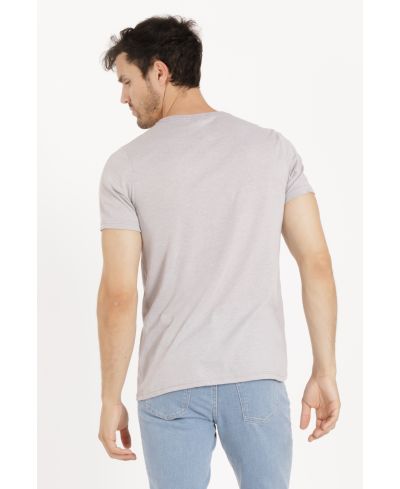 Lucky Blessed Life 3142P Polyester Cotton Sublimation T-Shirt - Heather Smoke, Light Weight, 4.2 Oz (1 Piece)