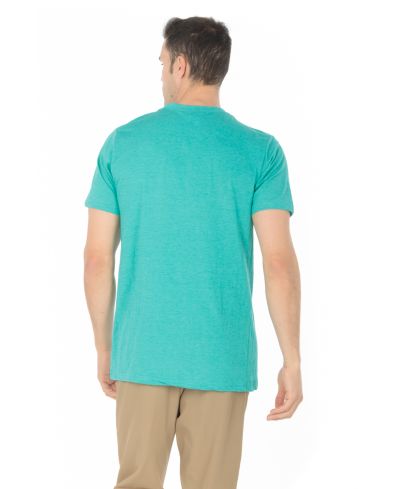 Lucky Blessed Life 3142P Polyester Cotton T-Shirt - Heather Teal, Sublimation, 4.2 Oz, Side Seam, Ribbed Neck (1 Piece)