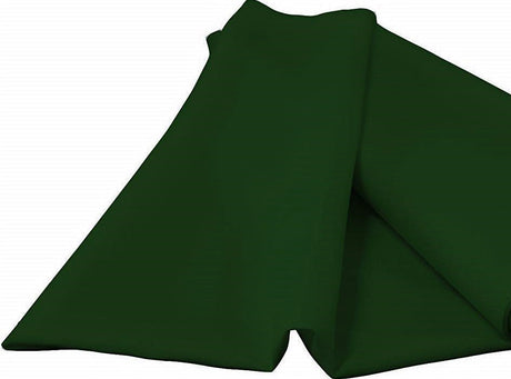 Hunter Green Polyester Poplin Fabric - Hunter Green, 58/59" Width (By The Yard)
