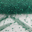 Pearl Tulle Fabric - Soft Tulle Mesh With Scattered Pearls, 58" Width