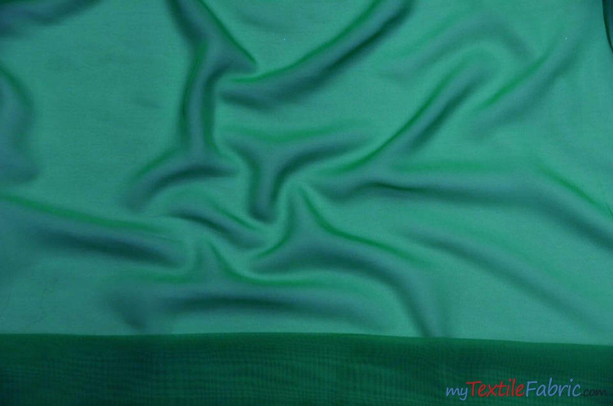 Polyester Chiffon Fabric - Super Soft, Flowy, Sheer, 58/60" Width, 100% Polyester (By The Continuous Yards & Bolts)