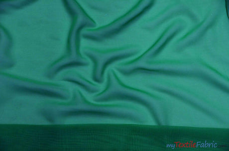 Polyester Chiffon Fabric - Super Soft, Flowy, Sheer, 58/60" Width, 100% Polyester (By The Continuous Yards & Bolts)