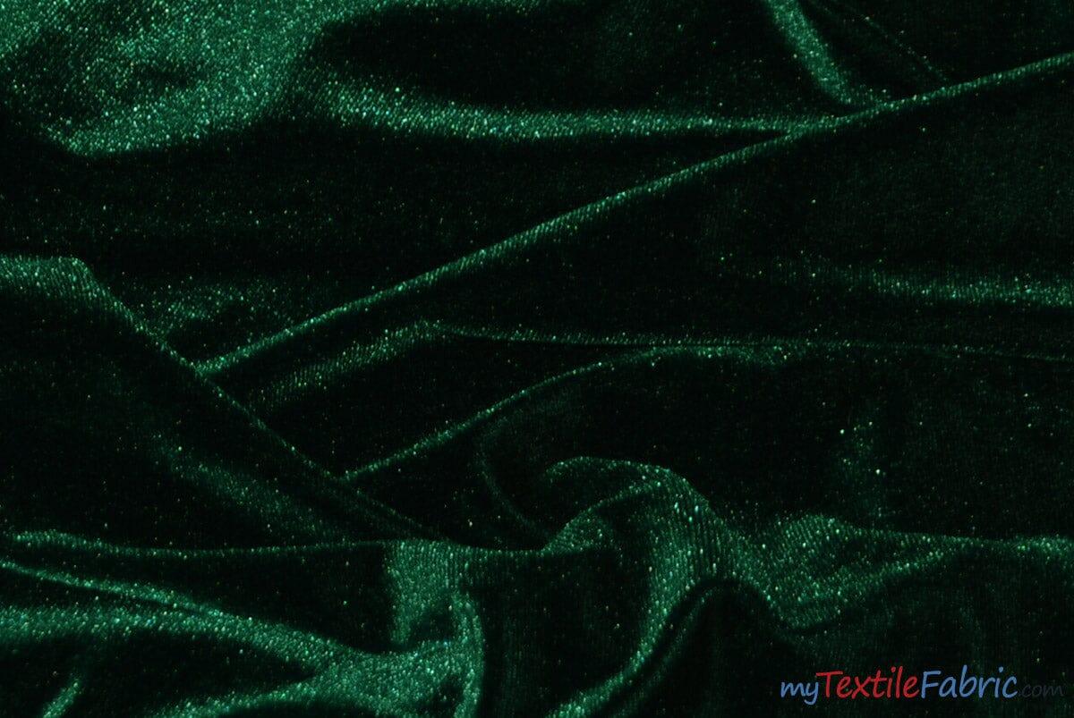 Stretch Velvet Spandex Fabric - Solid, 58" Width (1 Yard)