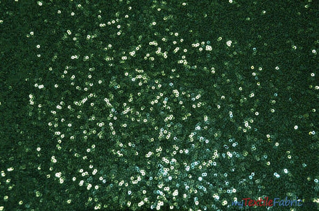 Glitz Mesh Sequins Polyester Fabric - 3Mm Glitter Sequins, 52" Width, Multiple Colors (1 Yard)
